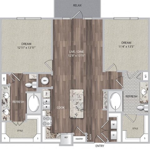 Two bedroom Two bathroom